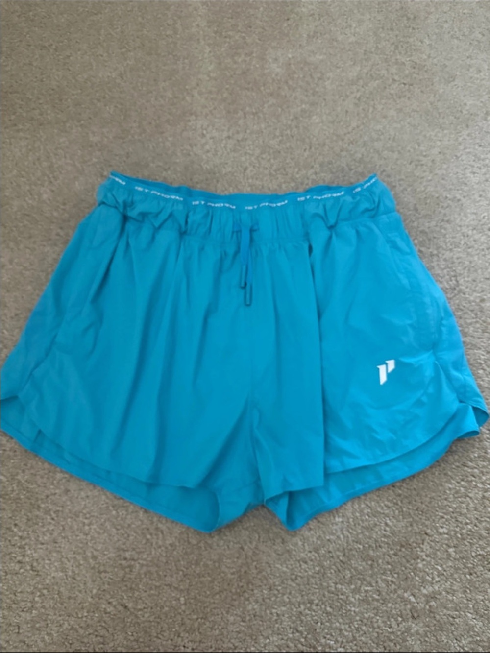 Teal Women’s Athletic Shorts with Elastic Waistband
